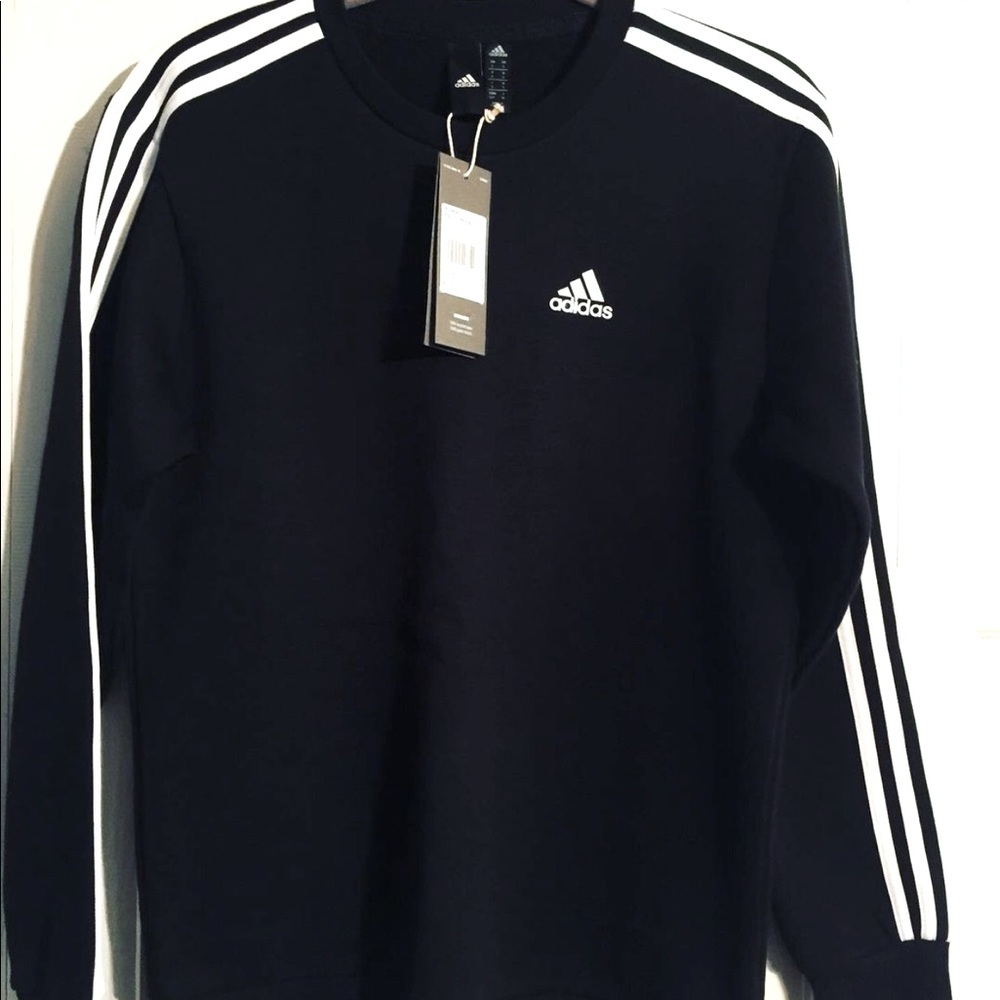 NWT Adidas Long sleeve black shirt size Small
